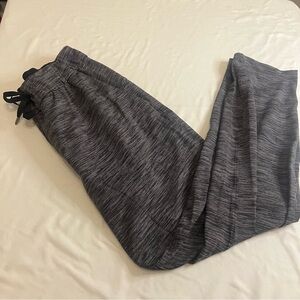 Lululemon On The Fly Pants Woven Wee Are From Space Black Slate Size 8